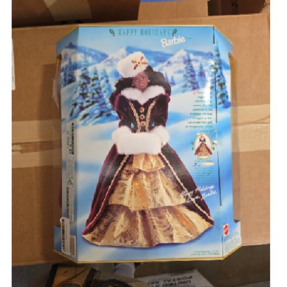 1996 African American Happy Holidays Barbie - Picture 2 of 2